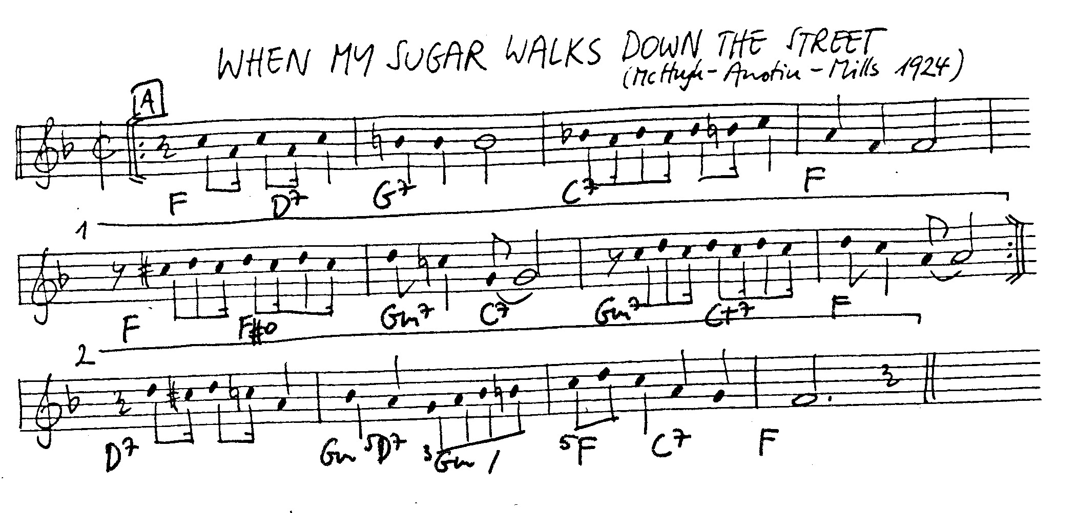when my sugar walks down the street leadsheet – book us for your next 20s or gatsby event